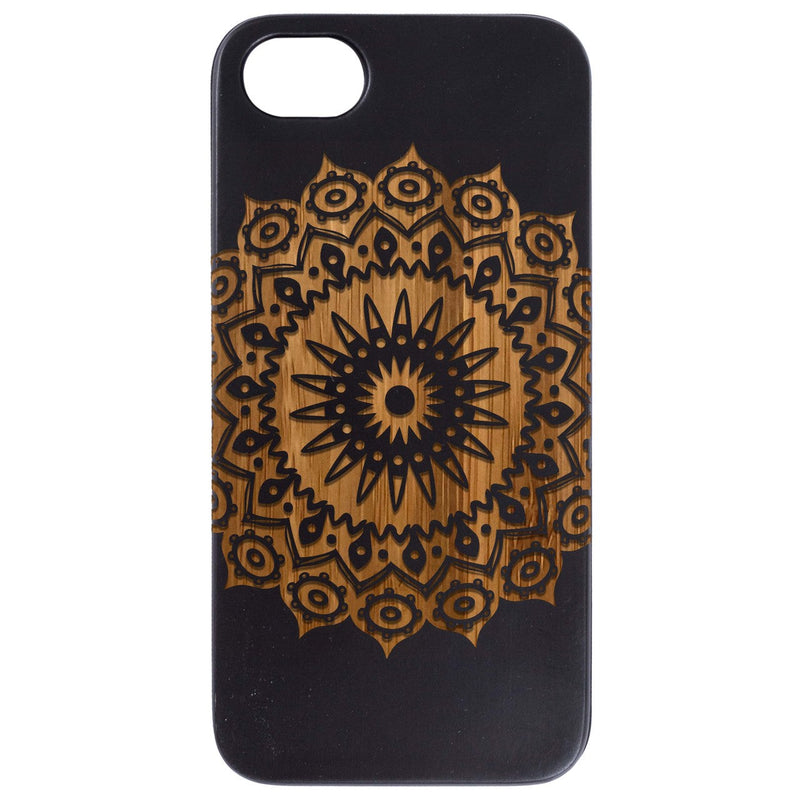 Mandala - Engraved Wood Phone Case