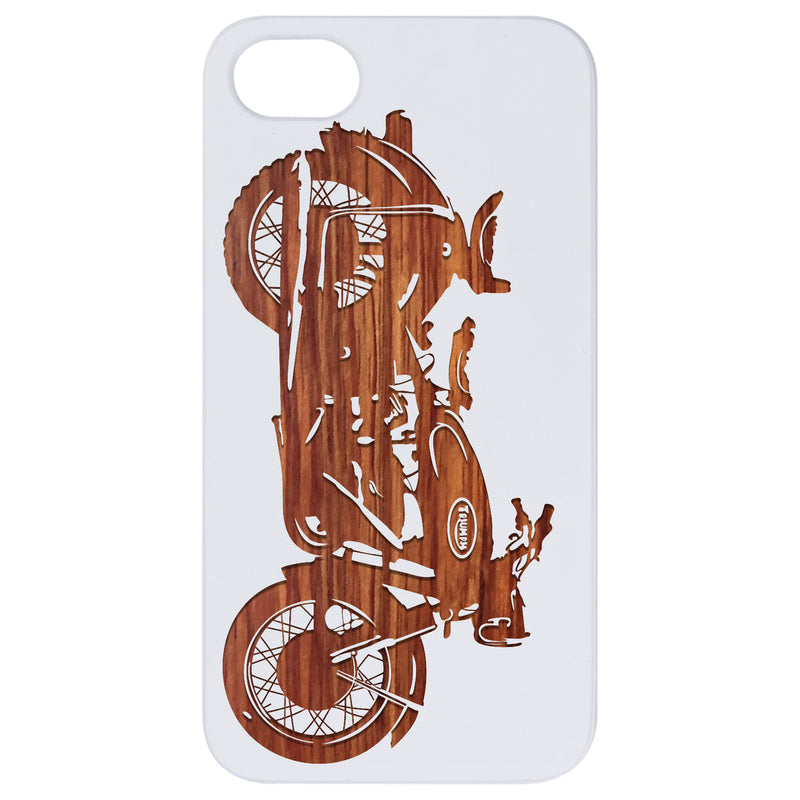 Motorcycle - Engraved Wood Phone Case