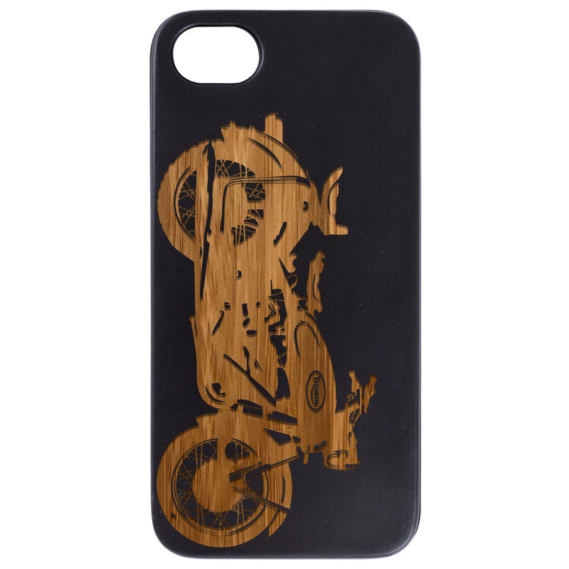 Motorcycle - Engraved Wood Phone Case