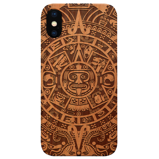 Mayan Calendar 1 - Engraved Wood Phone Case