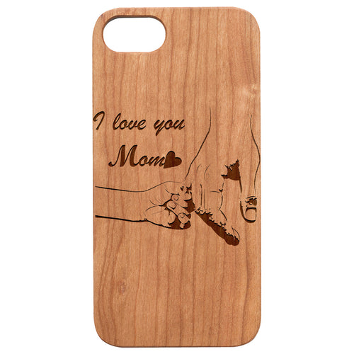 Mother's Day Gift Engraved Wood Phone Case