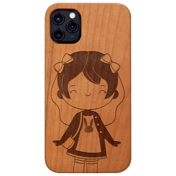 Girly Girl - Engraved Wood Phone Case