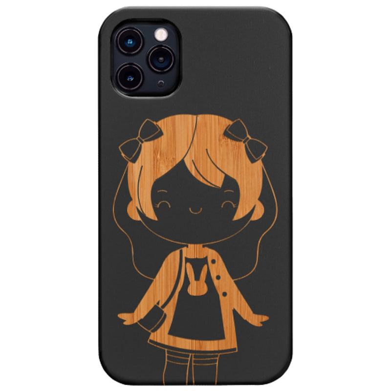 Girly Girl - Engraved Wood Phone Case