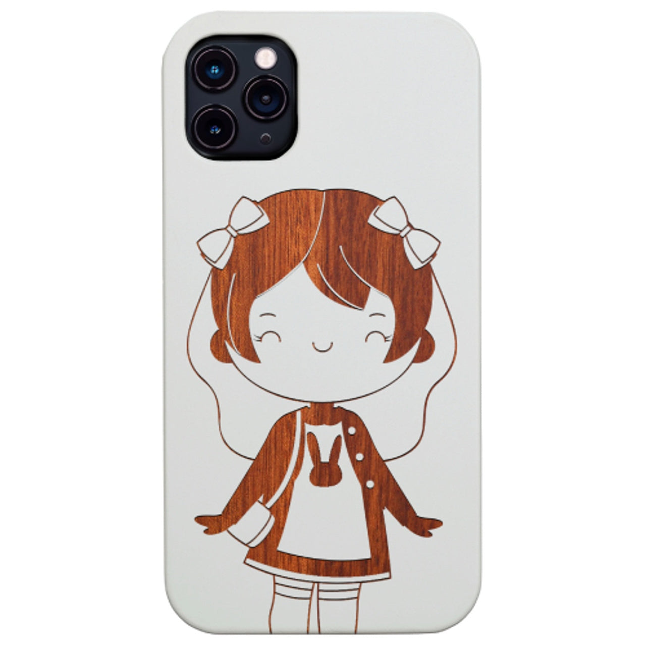 Girly Girl - Engraved Wood Phone Case