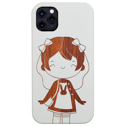 Girly Girl - Engraved Wood Phone Case