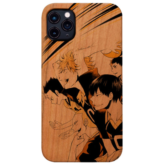 Karasuno Haikyuu - UV Color Printed Wood Phone Case