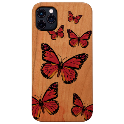 Pinky Butterfly - UV Color Printed Wood Phone Case