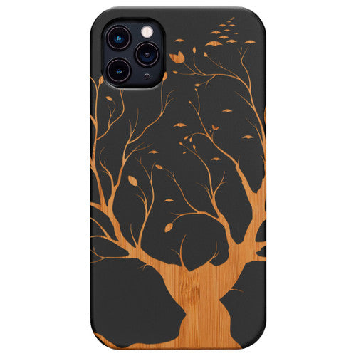 Big Tree - Engraved Wood Phone Case