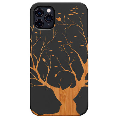 Big Tree - Engraved Wood Phone Case