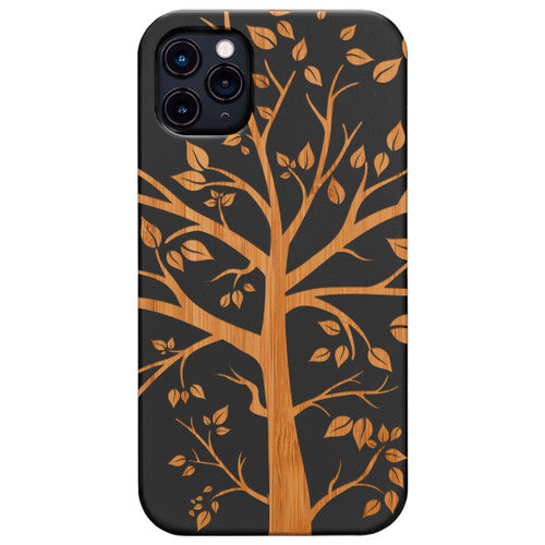 Beautiful Tree - Engraved Wood Phone Case