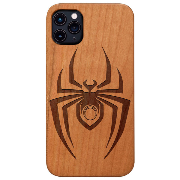 Spider 3 - Engraved Wood Phone Case