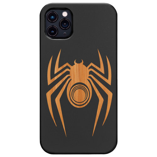 Spider 2 - Engraved Wood Phone Case