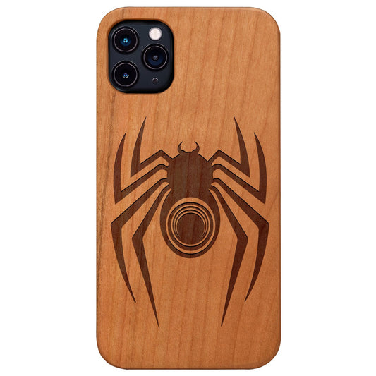 Spider 2 - Engraved Wood Phone Case