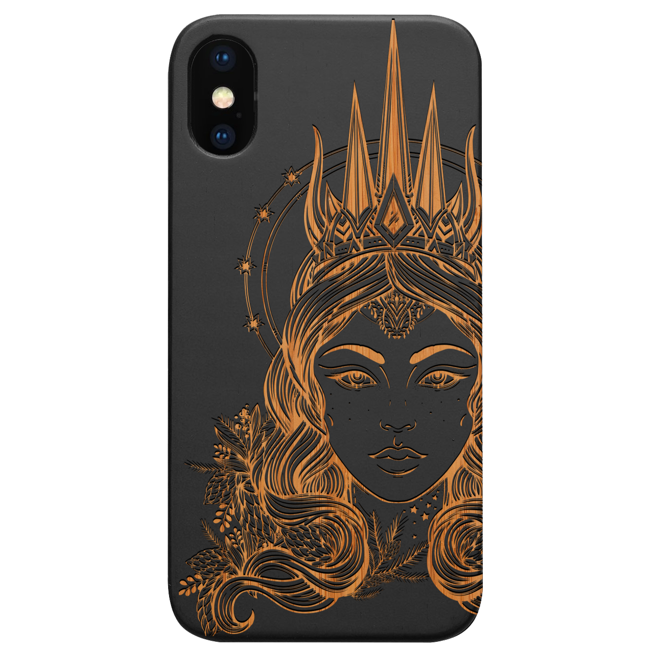 Northern Queen - Engraved Wood Phone Case
