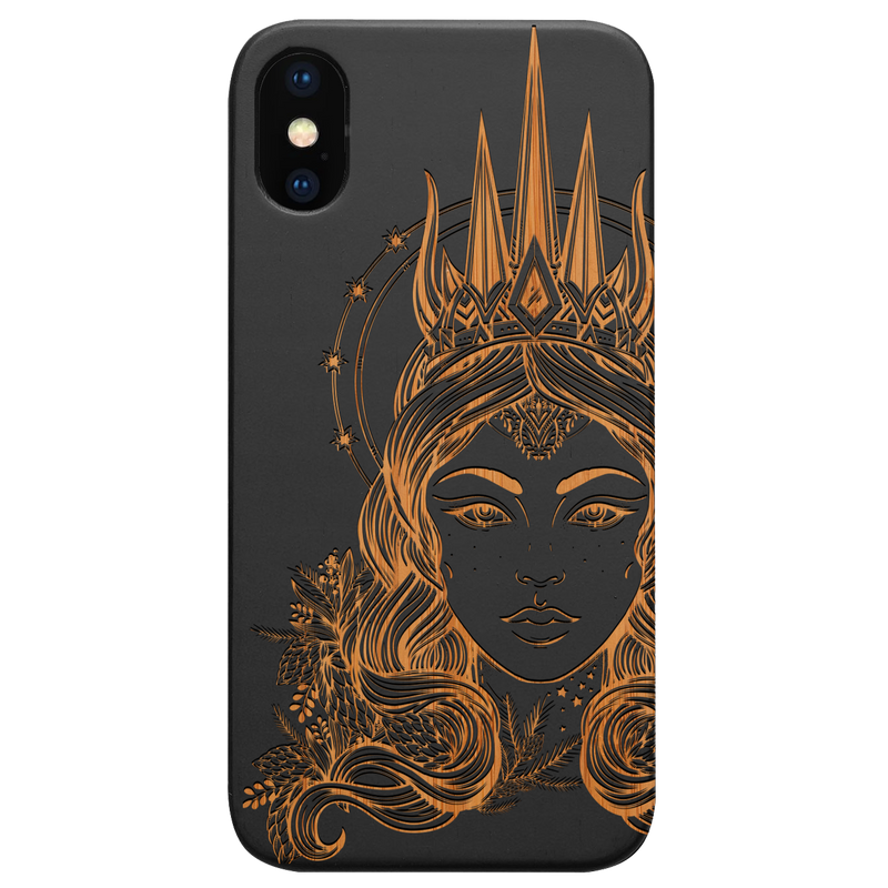 Northern Queen - Engraved Wood Phone Case