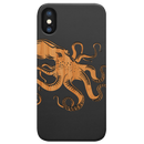 Octopus - Engraved Wood Phone Case