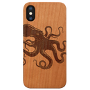 Octopus - Engraved Wood Phone Case