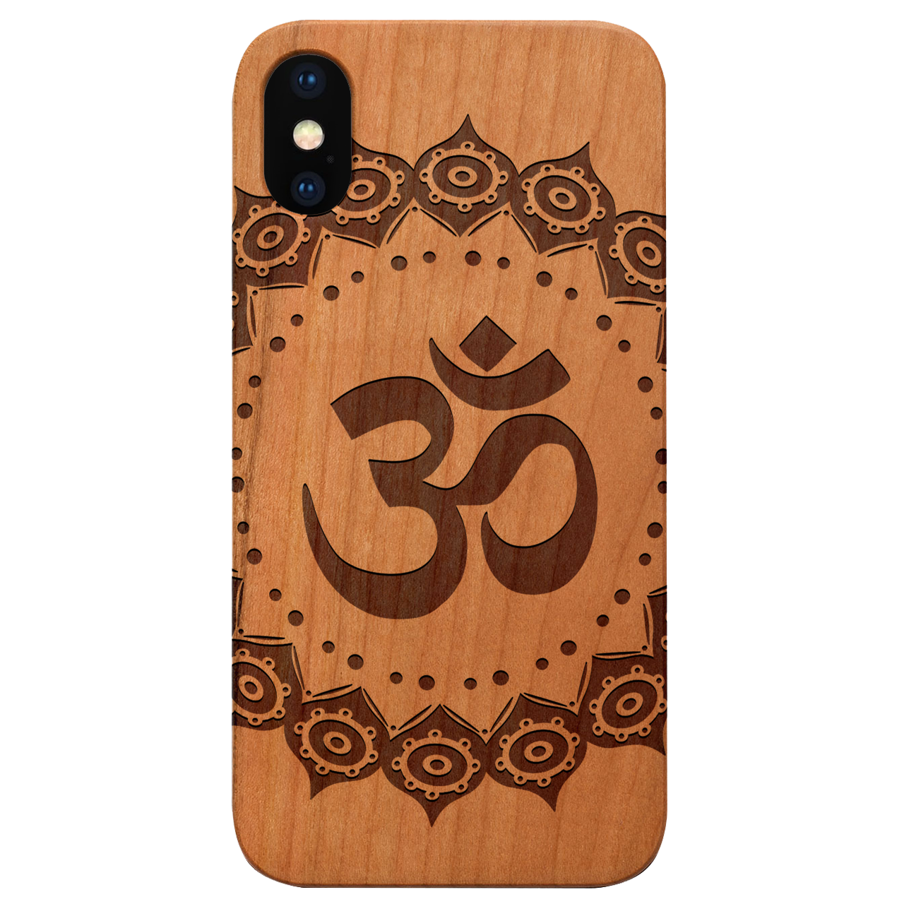 Om Mandala - Engraved Wood Phone Case