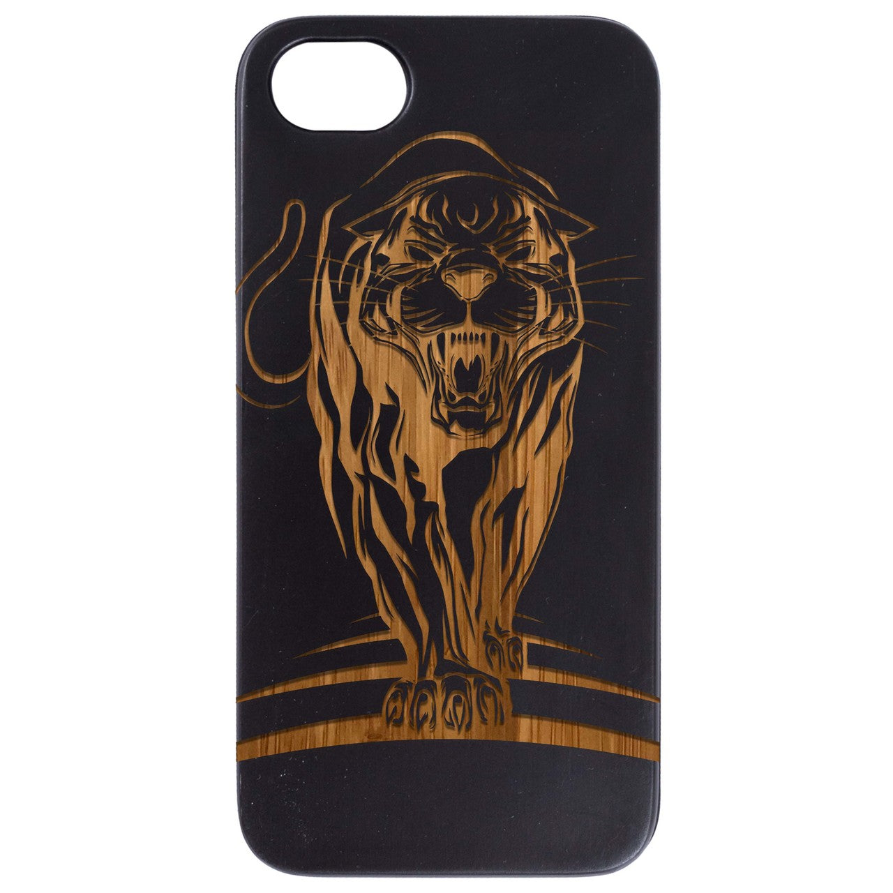 Panther - Engraved Wood Phone Case