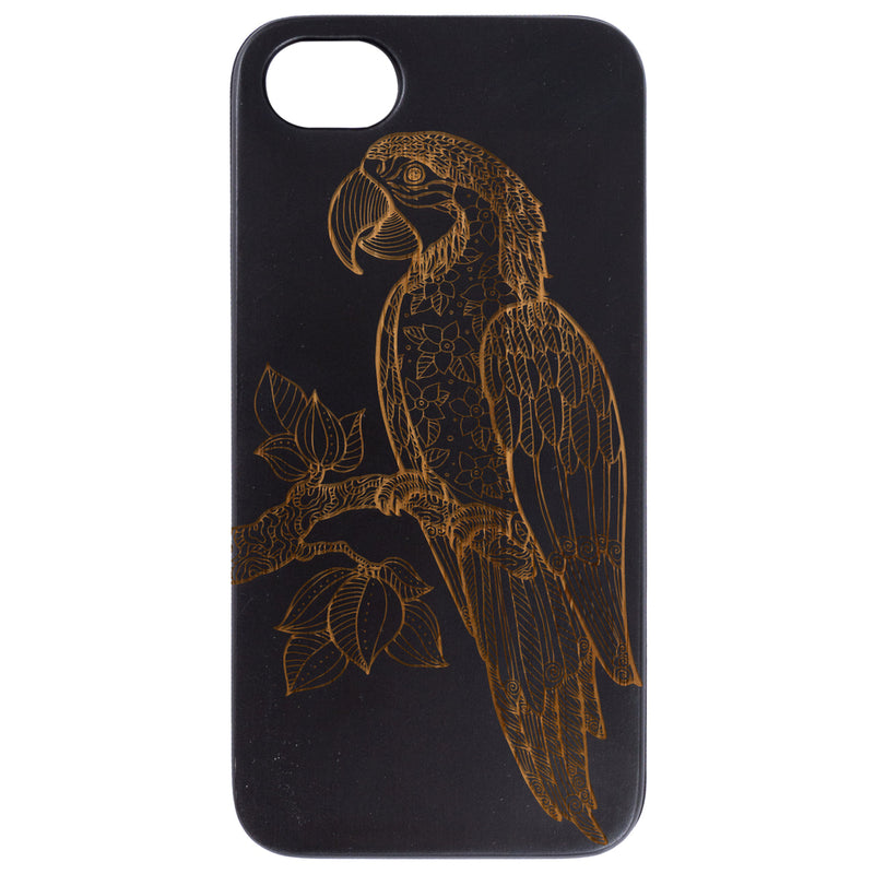 Parrot - Engraved Wood Phone Case