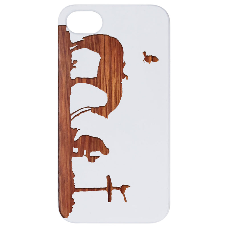 Praying Cowboy - Engraved Wood Phone Case