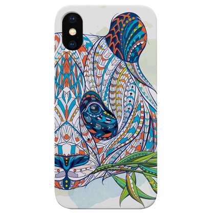 Panda Head - UV Color Printed Wood Phone Case