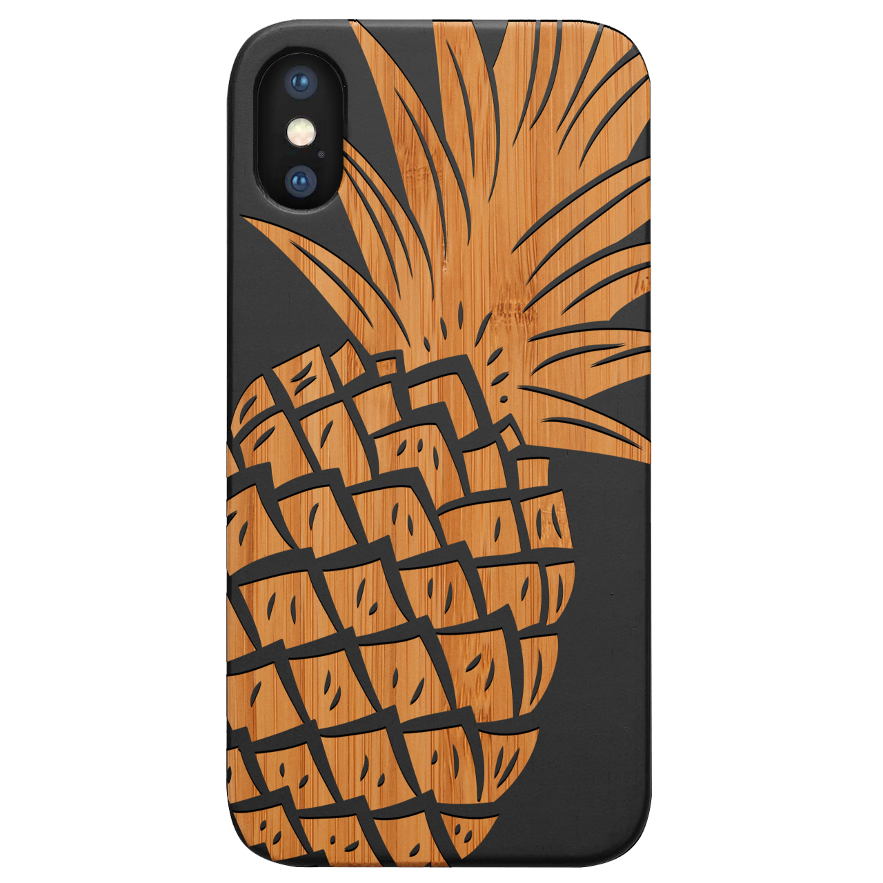 Pineapple - Engraved Wood Phone Case