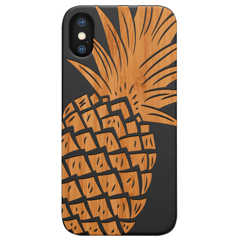 Pineapple - Engraved Wood Phone Case