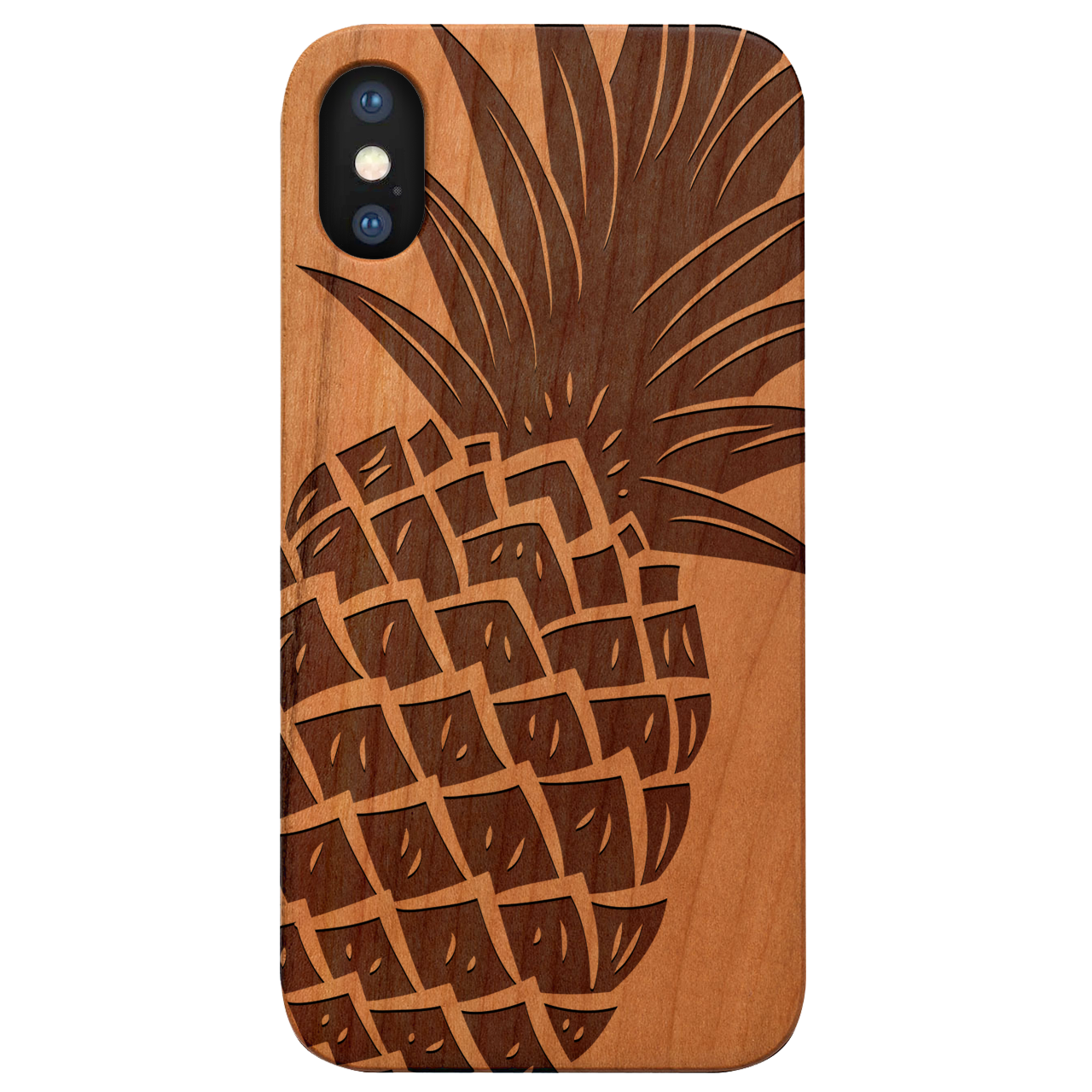Pineapple - Engraved Wood Phone Case