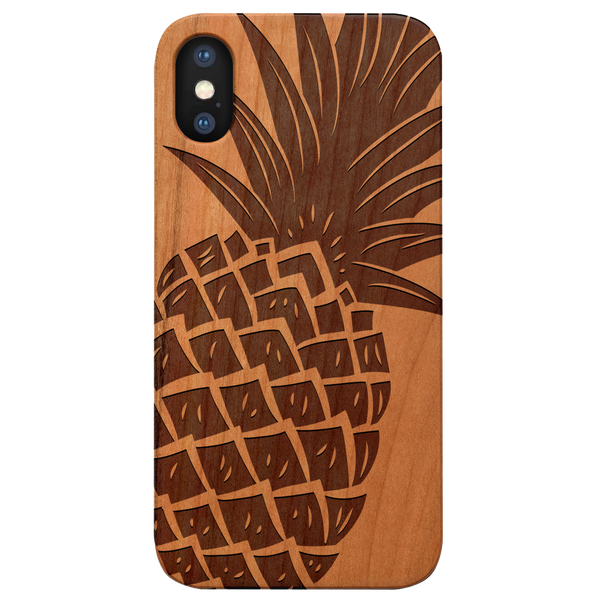 Pineapple - Engraved Wood Phone Case