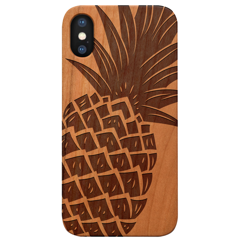 Pineapple - Engraved Wood Phone Case