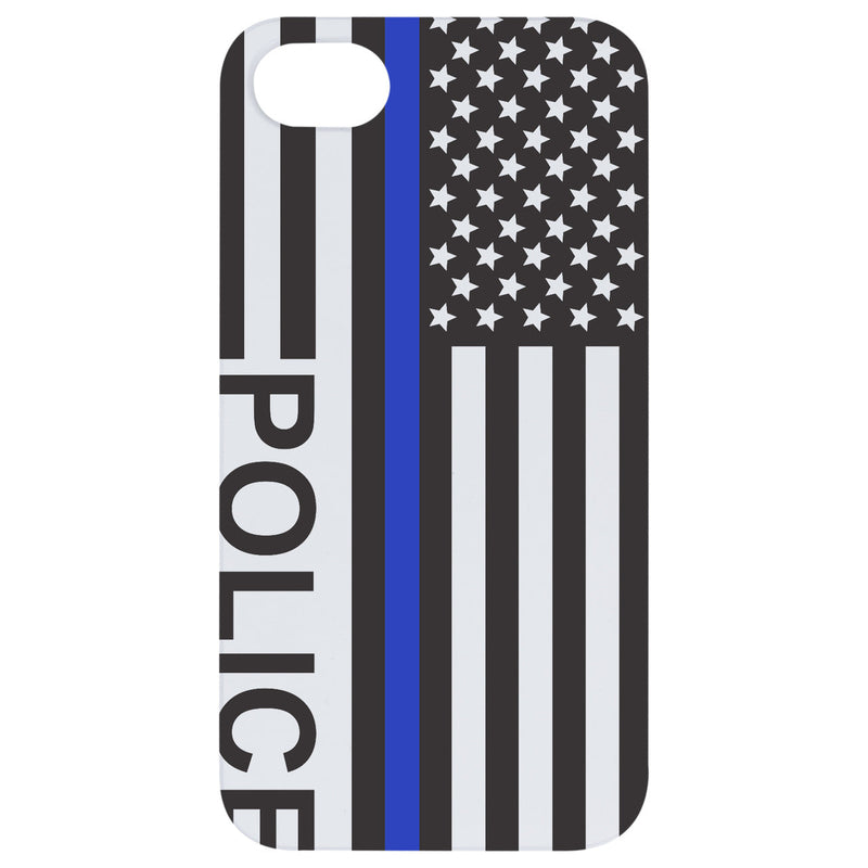 Flag Police 2 - UV Color Printed Wood Phone Case