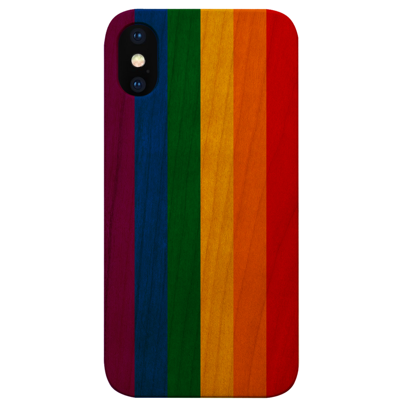 Pride Flag - UV Color Printed Wood Phone Case