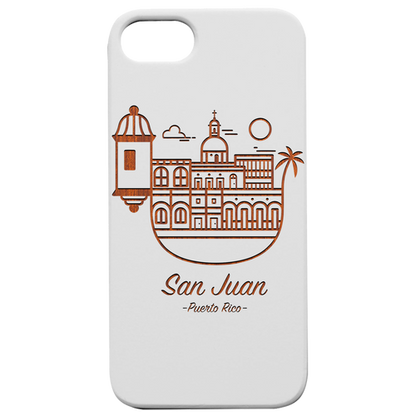 Puerto Rico San Juan- Engraved Wood Phone Case