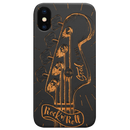 Rock n Roll Bass - Engraved Wood Phone Case