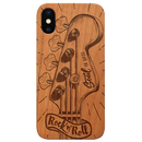 Rock n Roll Bass - Engraved Wood Phone Case