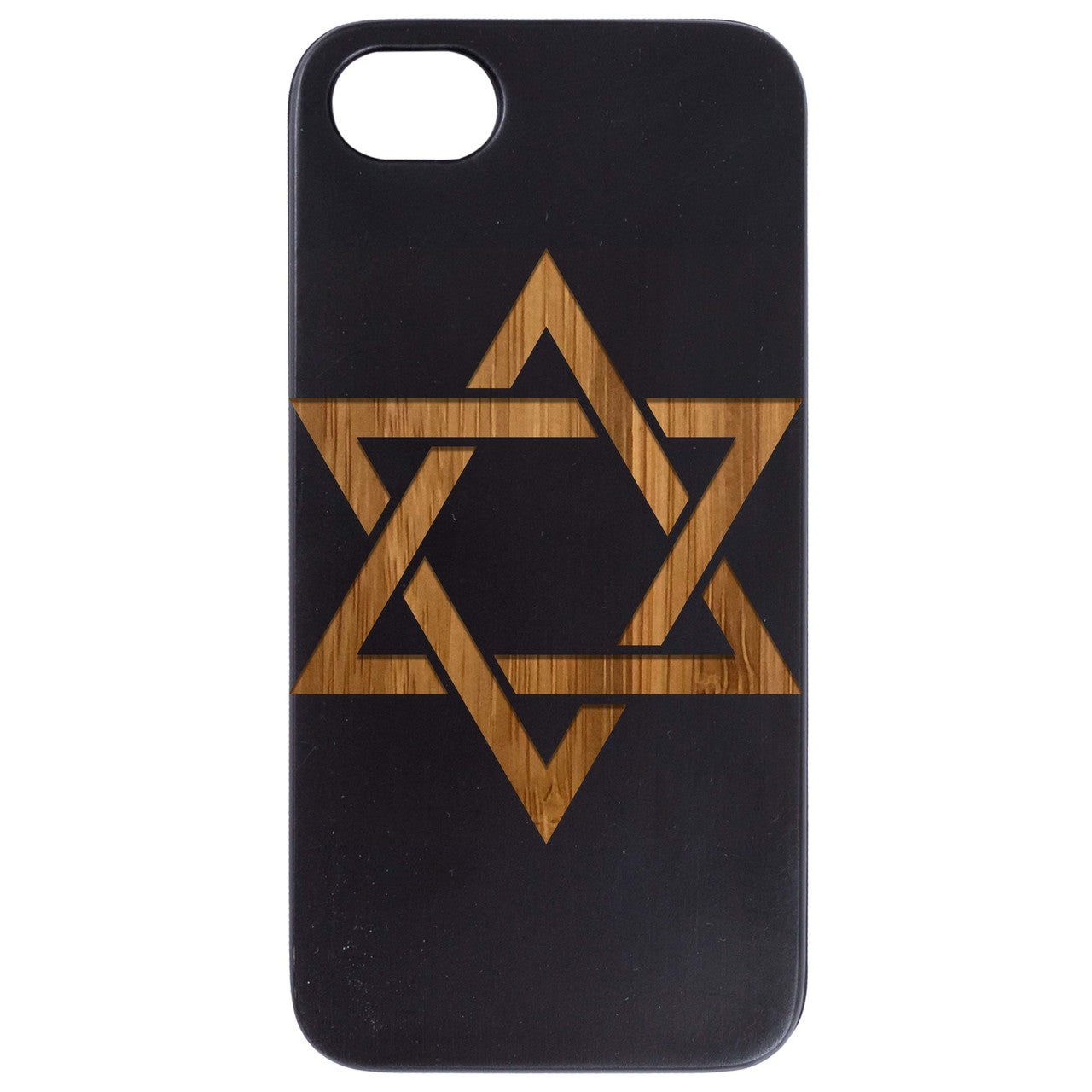 Star of David - Engraved Wood Phone Case