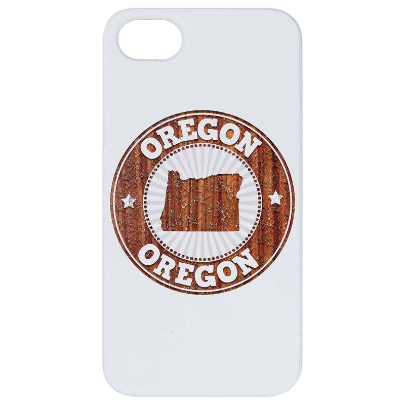 State Oregon 2 - Engraved Wood Phone Case