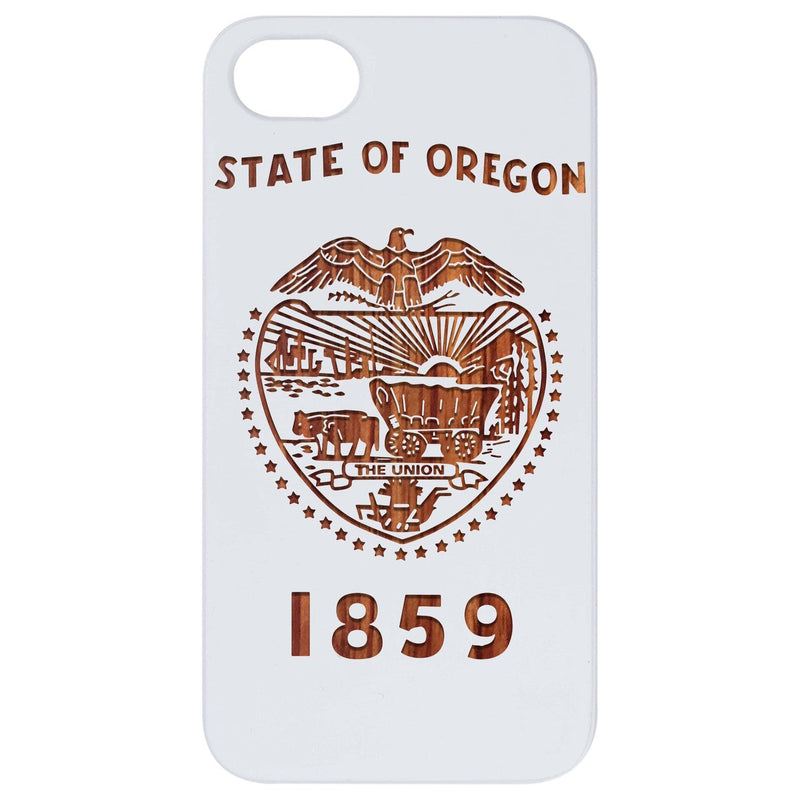 State Oregon 1 - Engraved Wood Phone Case
