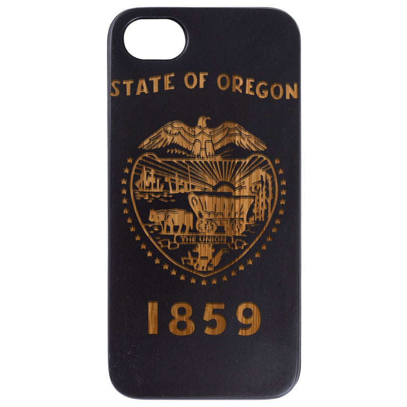 State Oregon 1 - Engraved Wood Phone Case