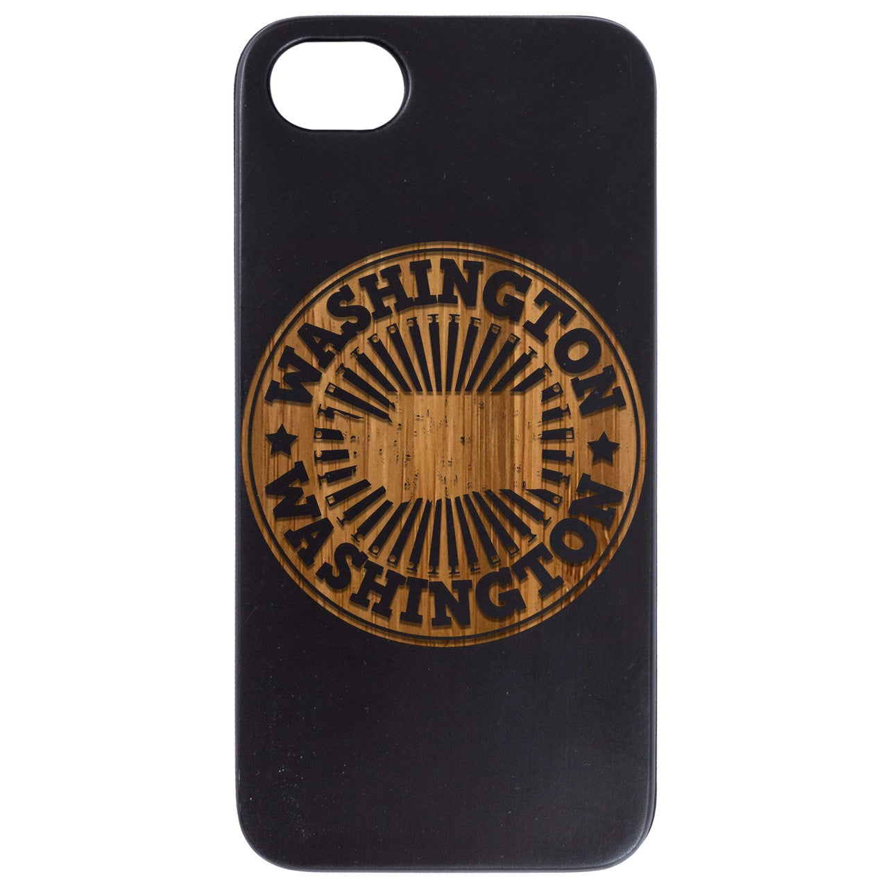 State Washington 2 - Engraved Wood Phone Case