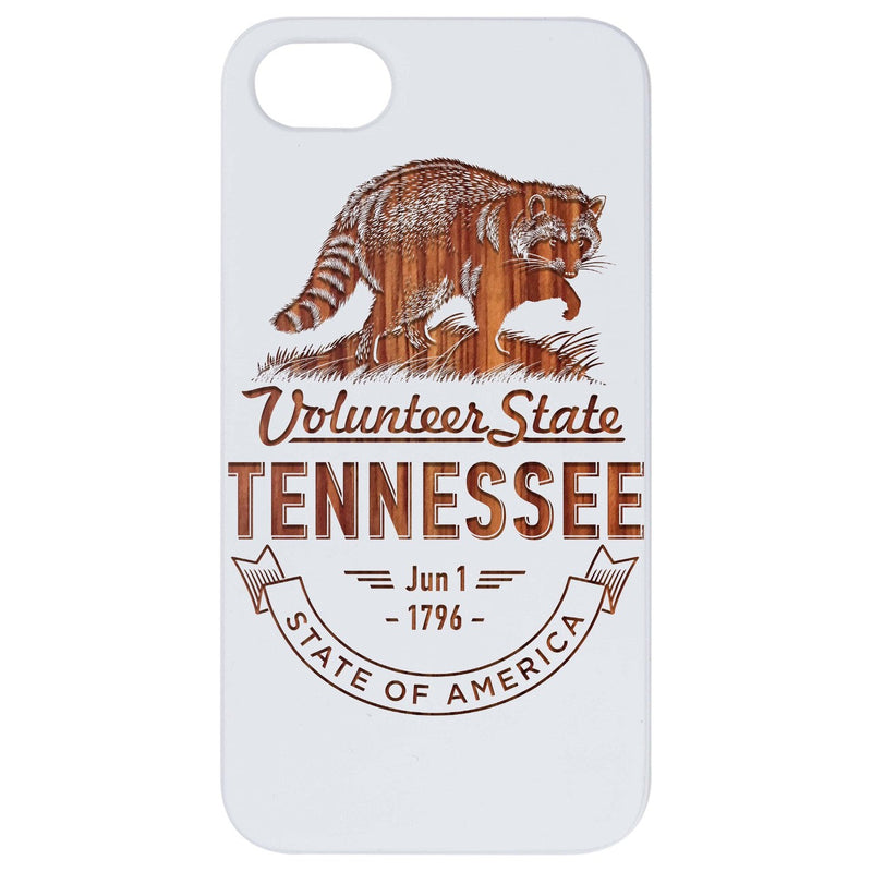 State Tennessee - Engraved Wood Phone Case
