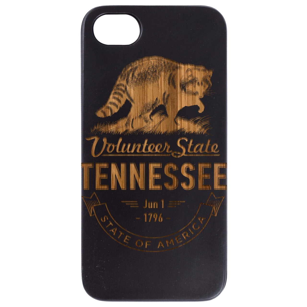 State Tennessee - Engraved Wood Phone Case