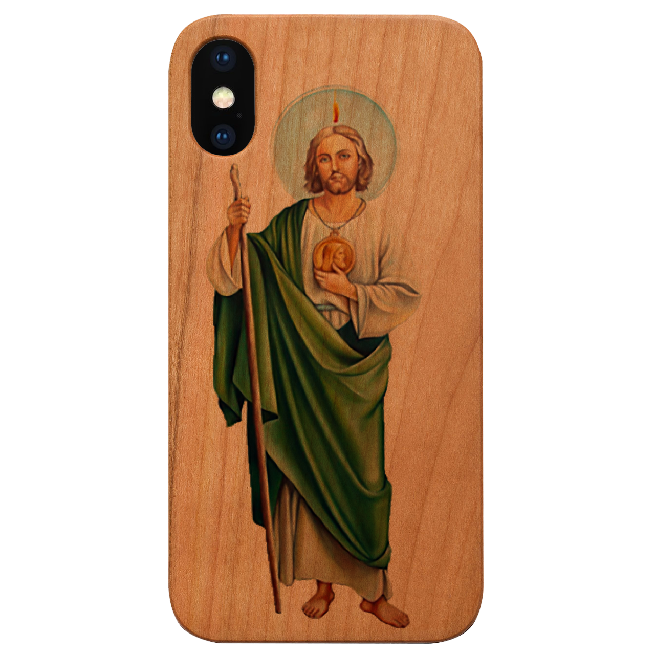 San Judas 1 - UV Color Printed Wood Phone Case
