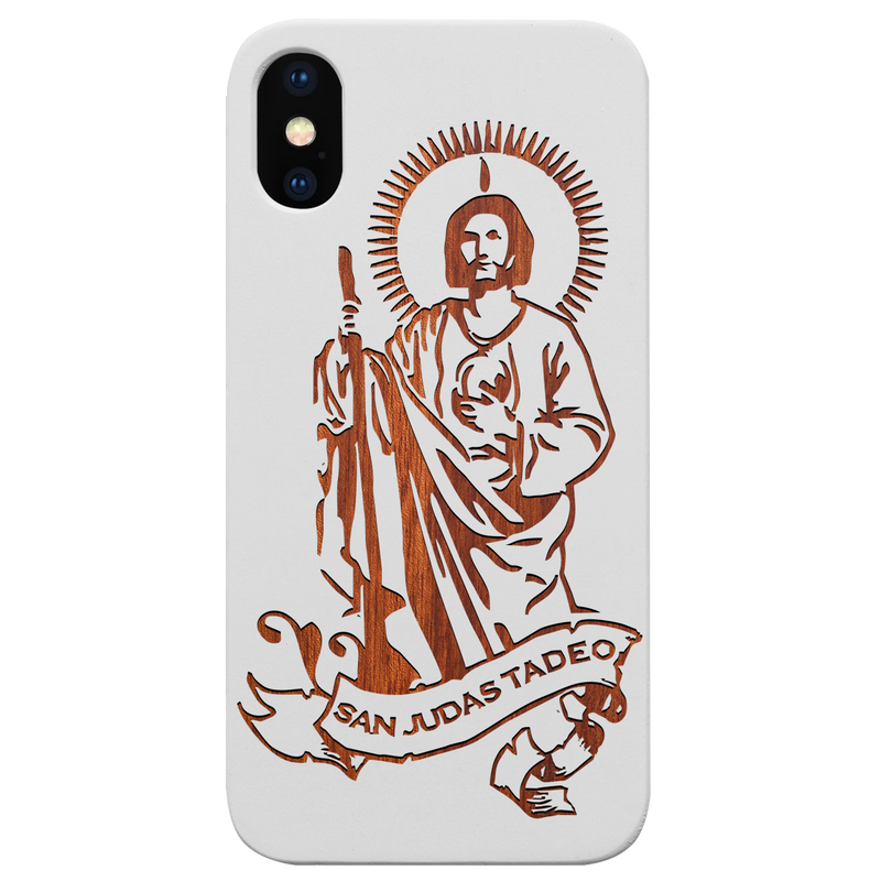 San Judas - Engraved Wood Phone Case