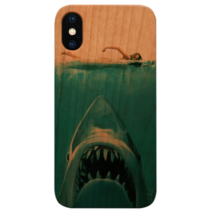 Shark Attack - UV Color Printed Wood Phone Case