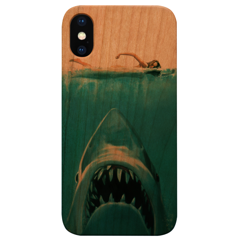Shark Attack - UV Color Printed Wood Phone Case