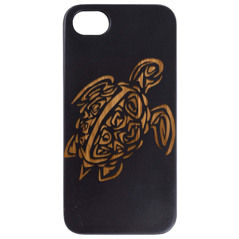 Turtle 1 - Engraved Wood Phone Case