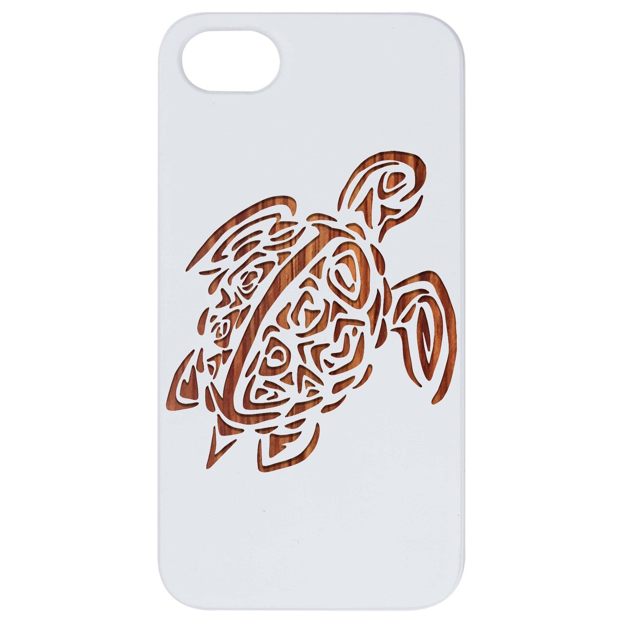 Turtle 1 - Engraved Wood Phone Case