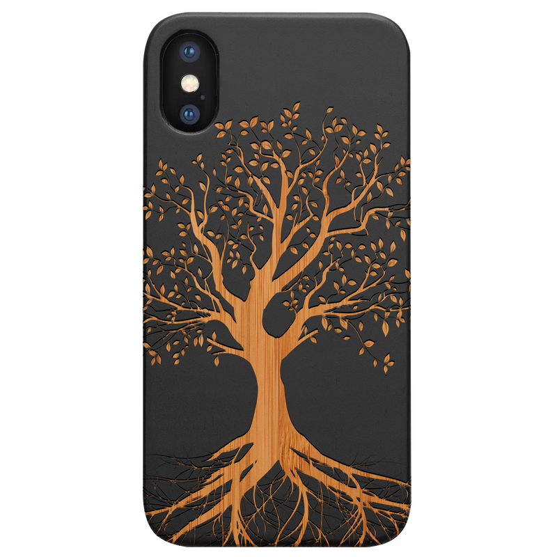 Tree 2 - Engraved Wood Phone Case